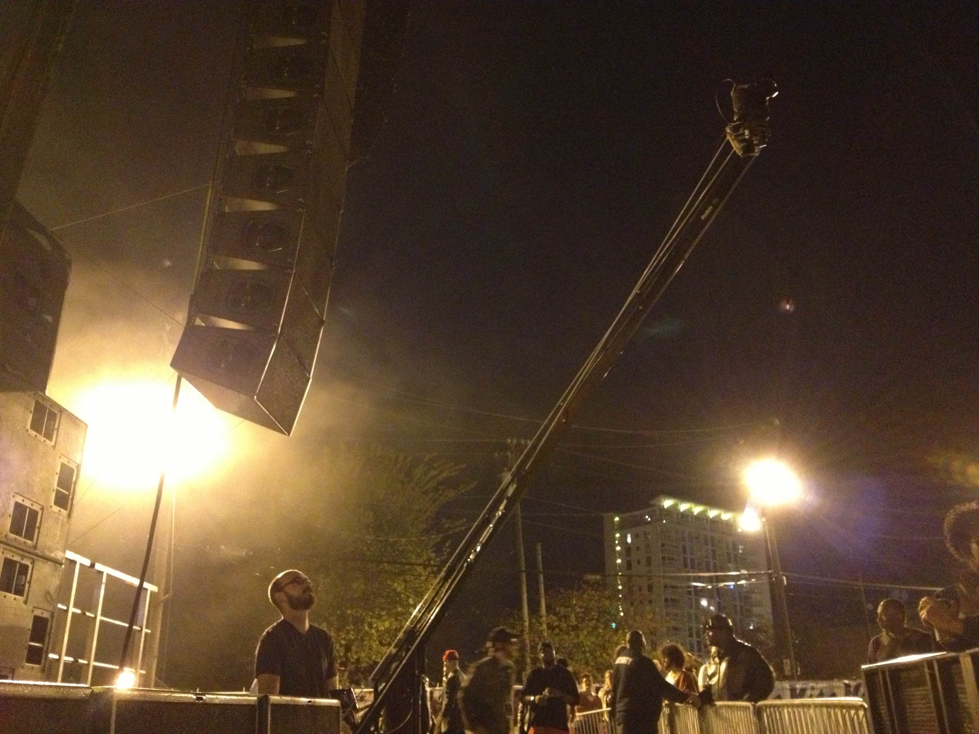 Throwback BTS. That’s a mighty big crane!